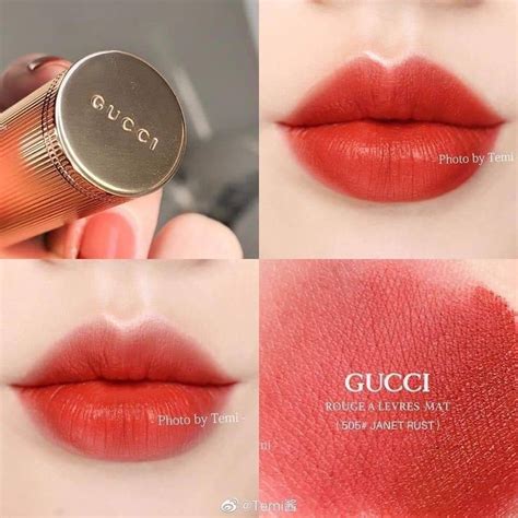 gucci janet rust lipstick|gucci janet 505 lipstick.